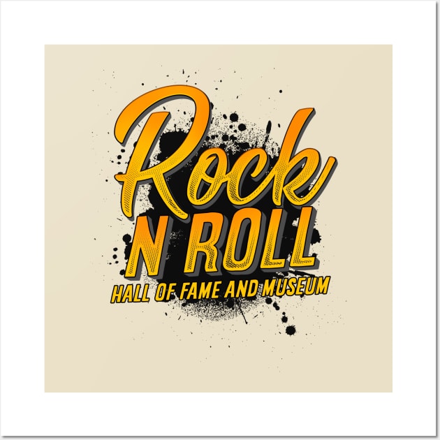 'Rock and Roll Hall of Fame' Cool Rock n Roll Rocker Gift Wall Art by ourwackyhome